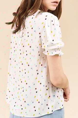 Blusa Teasing - Branco e vermelho
