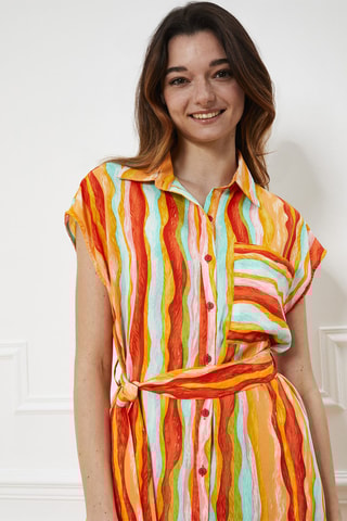 Blouse-jurk Ralissa - Oranje