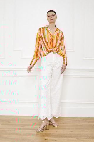 Camisa oversize Calissa - Laranja