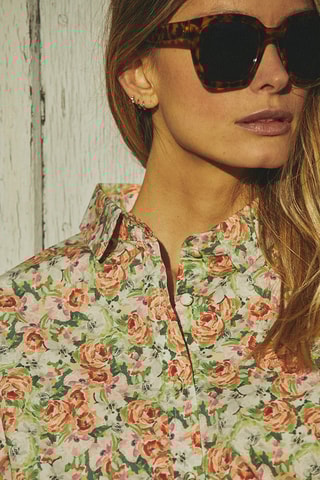 Camisa Coquette - Verde e branco