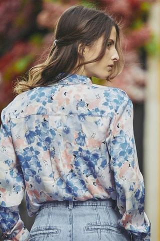 Camisa oversize Cassie - Azul