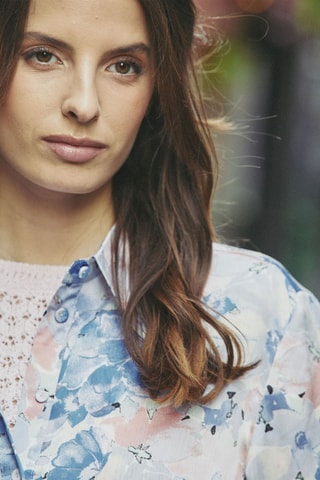 Camisa oversize Cassie - Azul