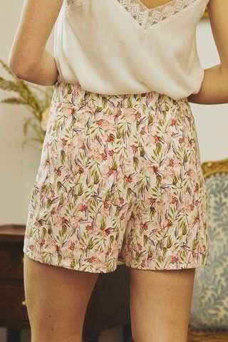 Jupe-short taille haute Iadene - Orange