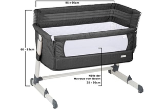 Berço co-sleeping Together Antracite
