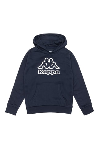 Sweat à capuche Bleu marine et blanc