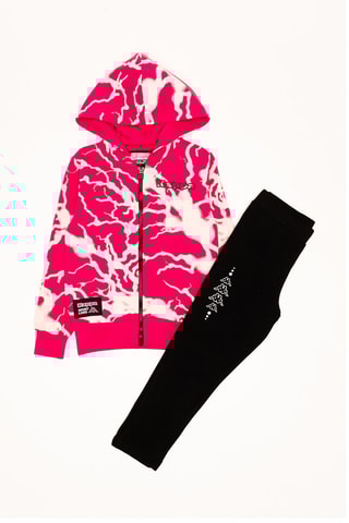 Sweat et jogging - Fuchsia et noir