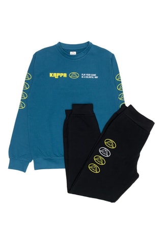 Sweat et pantalon - Bleu pétrole et noir