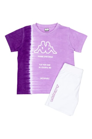 T-shirt dip and dye et short - Mauve