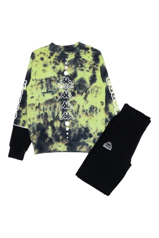 Ensemble sweat et jogging - Vert clair et noir