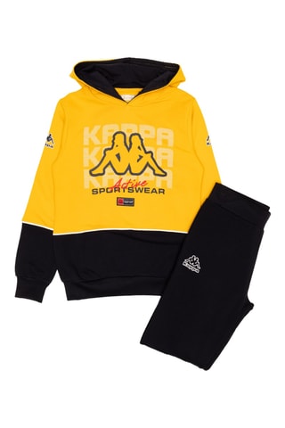 Ensemble sweat à capuche et jogging - Jaune et noir