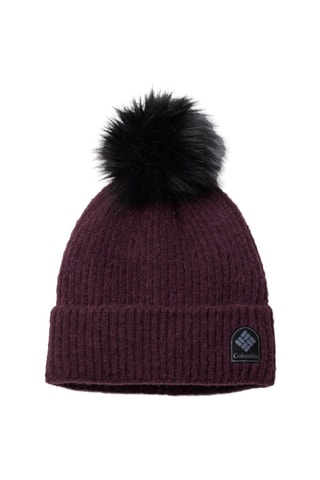 Bonnet à pompon - Bordeaux
