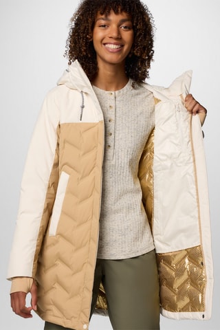 Veste longue à capuche Croo™ III - Marron et beige