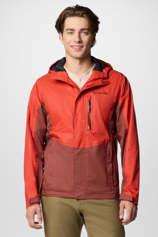 Coupe-vent pliable à capuche Pouring Adventure™ III - Rouge