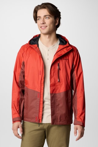 Coupe-vent pliable à capuche Pouring Adventure™ III - Rouge