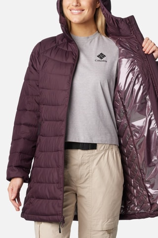Doudoune longue à capuche Powder Lite™ II Mid - Violet foncé