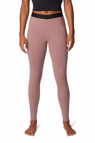 Legging de randonnée taille haute Midweight Stretch - Mauve