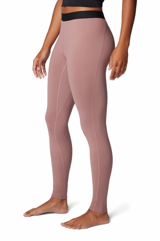 Legging de randonnée taille haute Midweight Stretch - Mauve