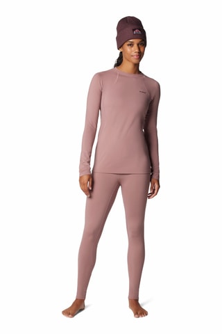Legging de randonnée taille haute Midweight Stretch - Mauve