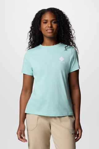 T-shirt regular en coton biologique Rolling Bend™ - Vert d’eau