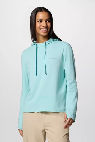 Sweat à capuche W EU Sun Trek™ - Vert d’eau
