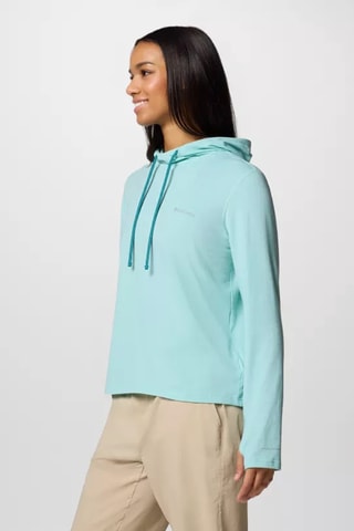Sweat à capuche W EU Sun Trek™ - Vert d’eau