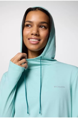 Sweat à capuche W EU Sun Trek™ - Vert d’eau