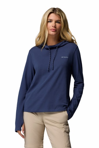 Sweat à capuche W EU Sun Trek™ - Bleu marine