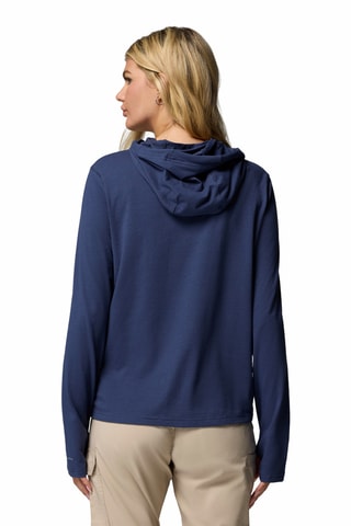 Sweat à capuche W EU Sun Trek™ - Bleu marine