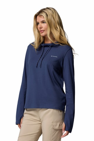 Sweat à capuche W EU Sun Trek™ - Bleu marine