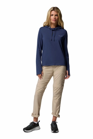 Sweat à capuche W EU Sun Trek™ - Bleu marine