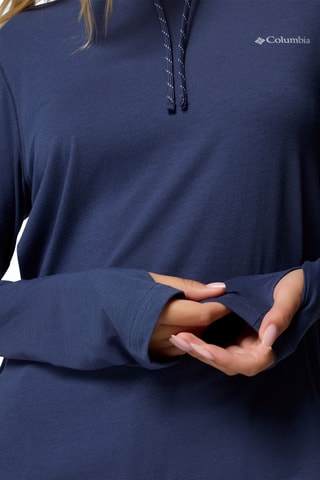 Sweat à capuche W EU Sun Trek™ - Bleu marine