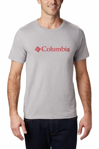T-shirt regular en coton biologique CSC Basic Logo™ - Gris clair chiné