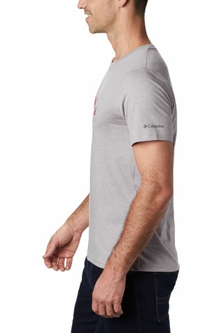T-shirt regular en coton biologique CSC Basic Logo™ - Gris clair chiné
