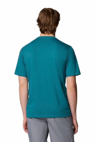 T-shirt regular en coton biologique CSC Basic Logo™ - Bleu canard