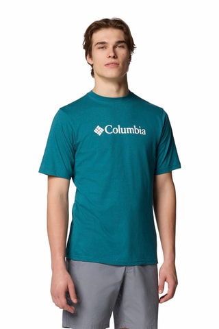 T-shirt regular en coton biologique CSC Basic Logo™ - Bleu canard