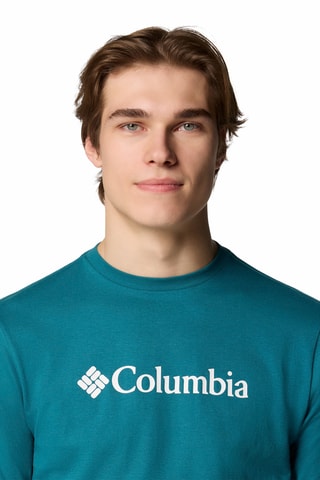 T-shirt regular en coton biologique CSC Basic Logo™ - Bleu canard