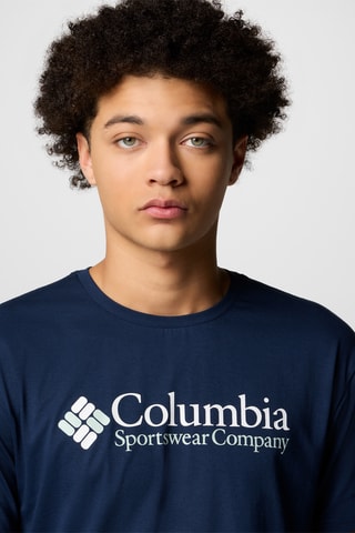 T-shirt regular en coton biologique CSC Basic Logo™ - Bleu marine