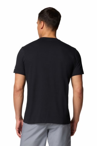 T-shirt regular en coton biologique Path Lake™ - Noir