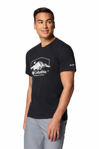 T-shirt regular en coton biologique Path Lake™ - Noir