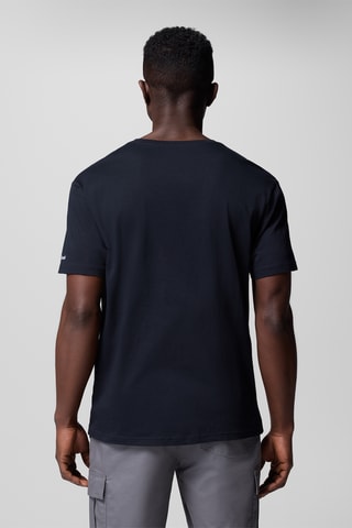 T-shirt regular en coton biologique Path Lake™ - Noir