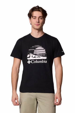 T-shirt regular en coton biologique Path Lake™ - Noir