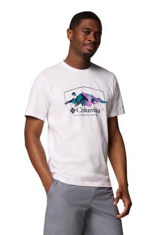 T-shirt regular en coton biologique Path Lake™ - Blanc