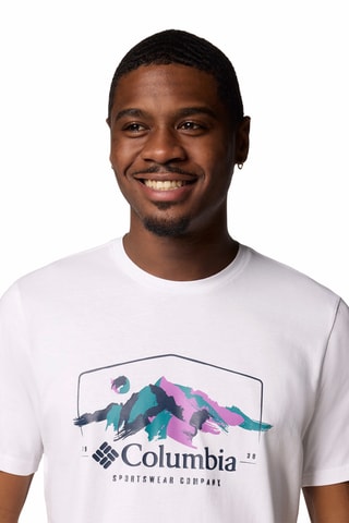 T-shirt regular en coton biologique Path Lake™ - Blanc