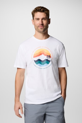 T-shirt regular en coton biologique Path Lake™ - Blanc