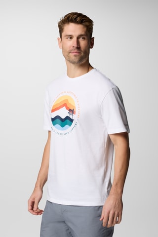 T-shirt regular en coton biologique Path Lake™ - Blanc