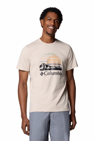 T-shirt regular en coton biologique Path Lake™ - Marron clair