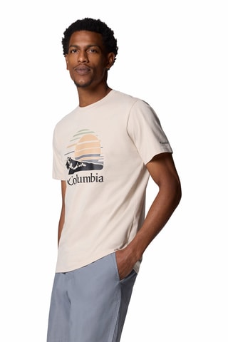 T-shirt regular en coton biologique Path Lake™ - Marron clair