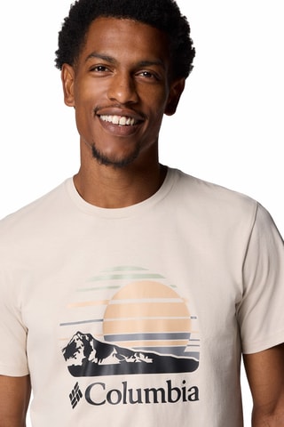 T-shirt regular en coton biologique Path Lake™ - Marron clair