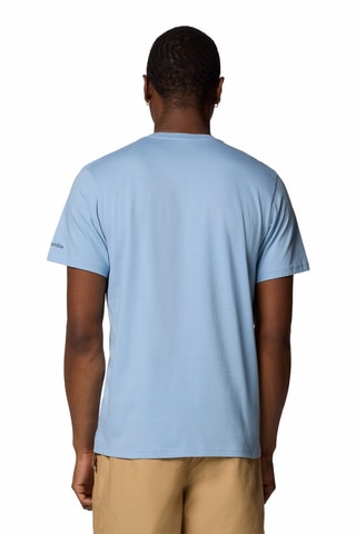 T-shirt regular en coton biologique Path Lake™ - Bleu