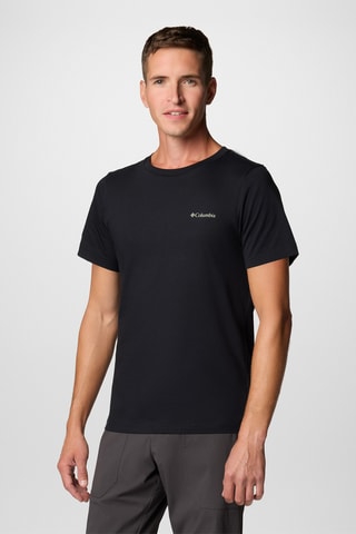 T-shirt regular en coton biologique Rapid Ridge™ - Noir